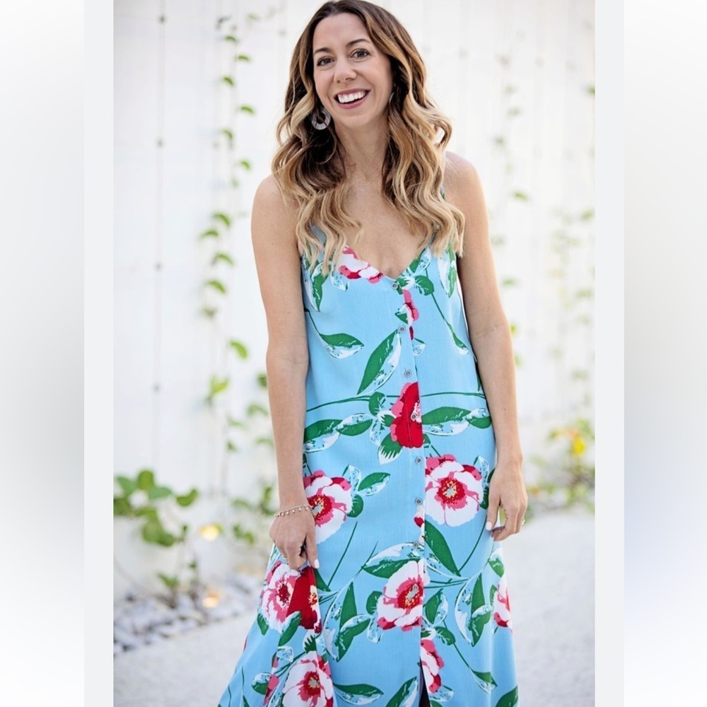 Floral Strappy Maxi Dress